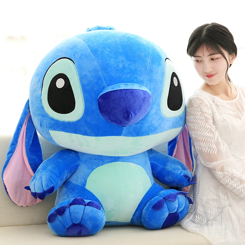 1 шт., новинка, Kawaii Stitch, плюшевые игрушки, аниме Лило и Стич, 33-65 см, Стич, плюшевые игрушки для детей, подарок на день рождения