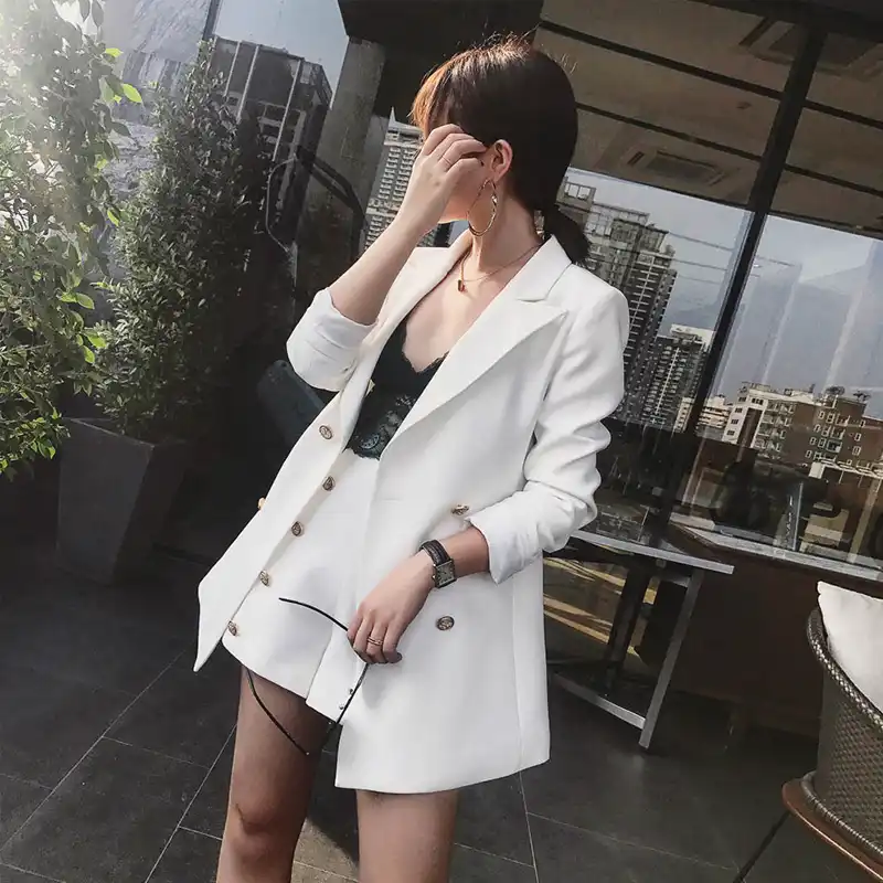 white short suit womens