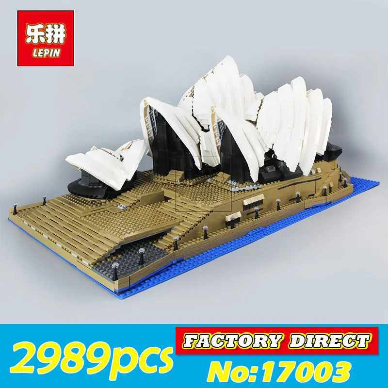 

LEPIN 17003 2989Pcs Creator Sydney Opera House Model Kits Building Blocks Bricks Educational Toys for Children Compatible 10222