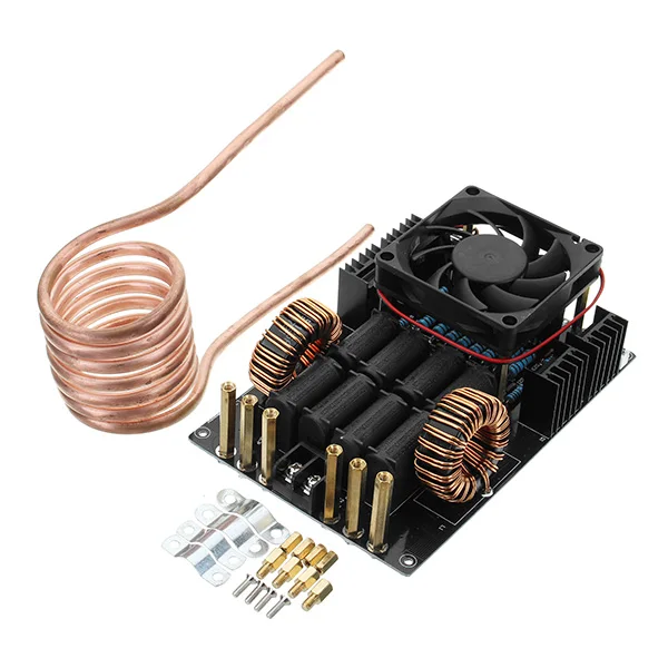 

1Pcs DC 12-40V 50A 1000W Heating Board Module 1KW ZVS Induction Heating Board Module With Coil And Fan