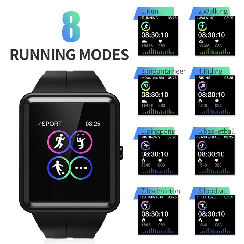 SKMEI спортивные Смарт-часы для мужчин Bluetooth красочные умные часы для мужчин фитнес трекер сна Relogio Inteligente для Android IOS W37