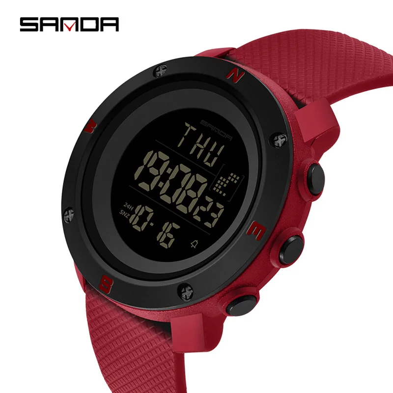 SANDA женские спортивные часы Reloj Mujer силиконовый ремешок Montre Femme 2018