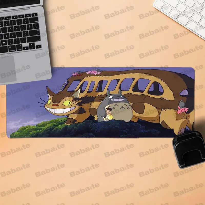 Babaite totoro заказной Ноутбук игровой коврик для мыши Удобная мышка резиновый коврик игровой коврик для мыши Размер для 300*900 400*900 - Цвет: Lock Edge 40x90cm