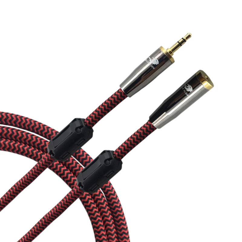 Mini Jack 3.5mm Male to Female Audiophile Audio Cable PC Phone