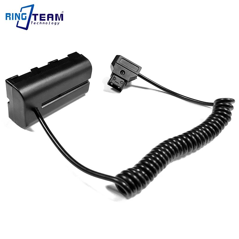 Koop Opgerolde Kabel Power P Tap D Tap naar NP F550 F570 Dummy Batterij Koppeling voor Monitoren Verlichting  lampen