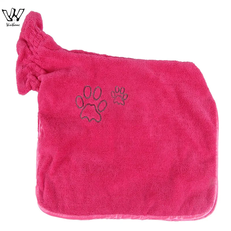 Халат для собак теплая одежда домашних животных супервпитывающее полотенце