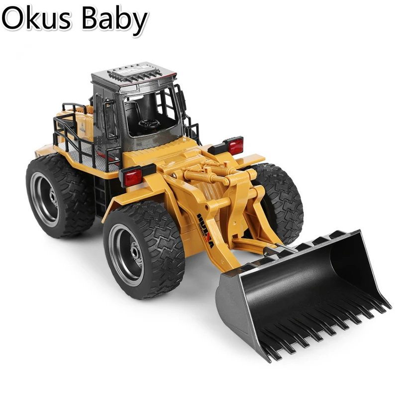2019 Newest RC Car 6CH 1/18 Trucks Metal Bulldozer Charging RTR Remote Control Truck Construction Vehicle Car For Kids Toys