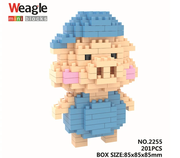 Wholesale Weagle Mini Blocks Cartoon Diamond Block...
