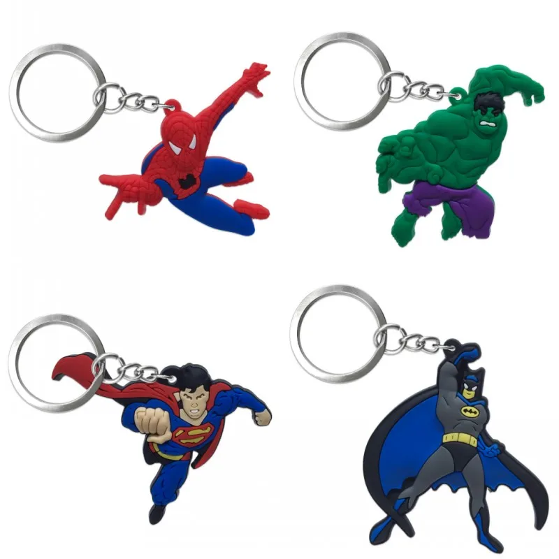 2-4 шт. брелок ПВХ мультфильм брелок Marvel Микки Аниме Фигурка Минни брелок держатель для ключей модные подвески-безделушки - Цвет: 7012G