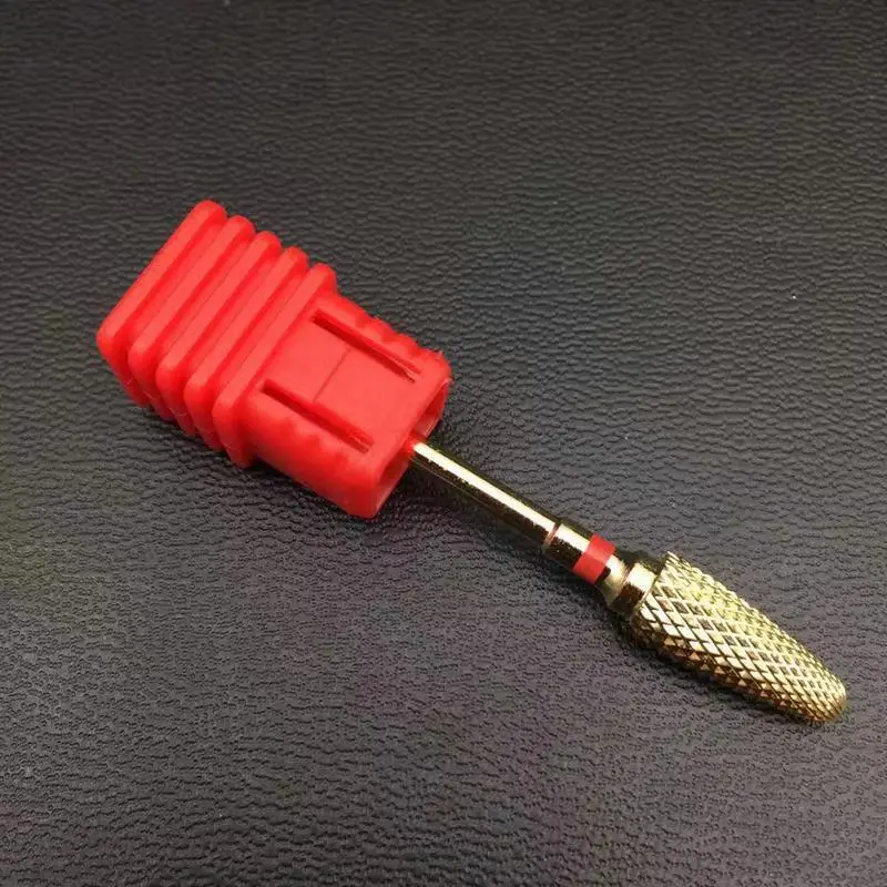 6 типов кукурузного карбида дрель для ногтей Электрический Маникюрный сверлильный станок фрезерный резак вращающийся золотой гвоздь аксессуары для ногтей - Цвет: Темный хаки