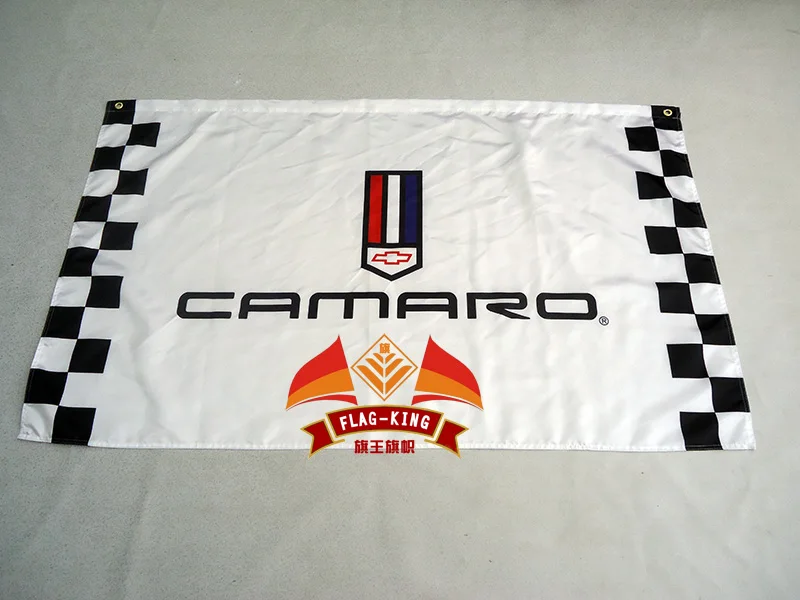 

for camaro racing 90*150CM flag, 100% polyester camaro banner