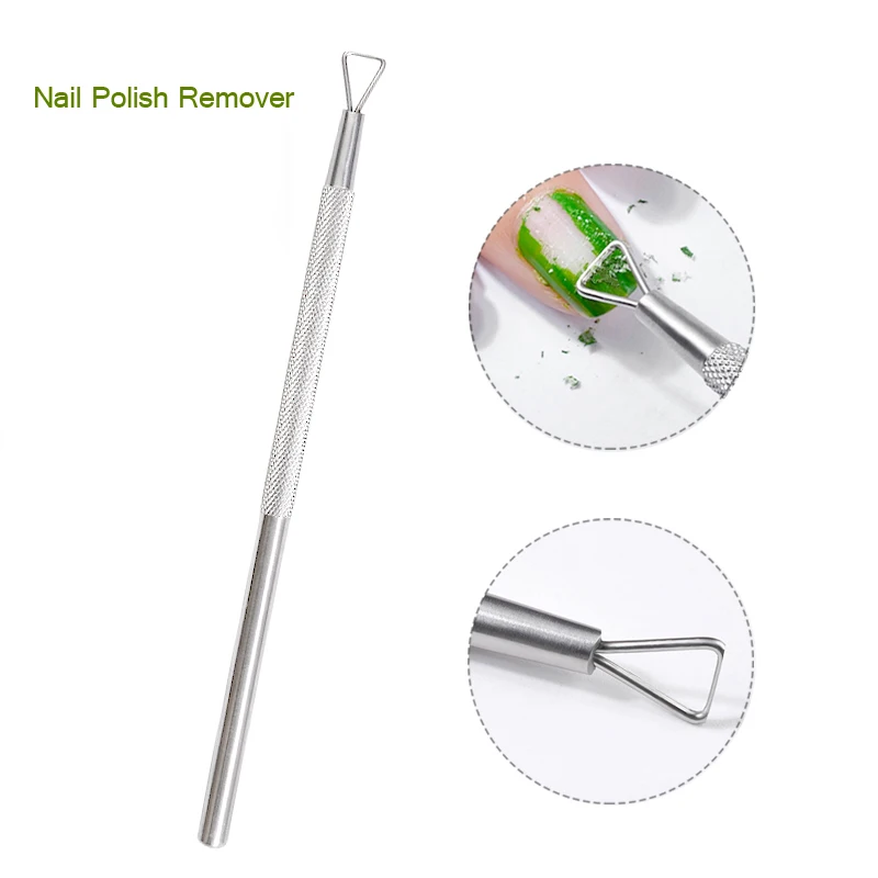 

Manicure Tools Unloading Planer Nail Polish Dead Skin Pushing Stainless Steel Nail Polish Unloader Cuticle Pusher Tool Set