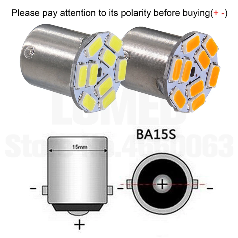 10x1156 BA15S P21W 9 Led 5630 Smd Автомобильная Хвостовая лампа тормозной светильник s обратная