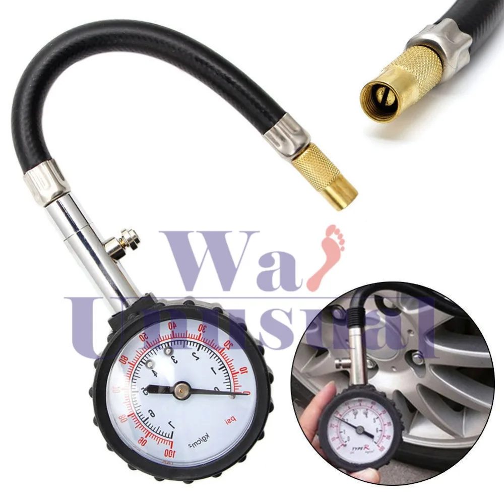 Car Motorcycle Dial Tyre Measure Truck Racing Tire Air Meter Pressure Gauge 6