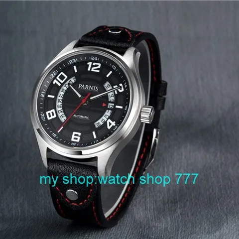 43mm Parnis Sapphire Crystal Dial Automatic Self Wind Movement Men s Watch High quality 2016 new