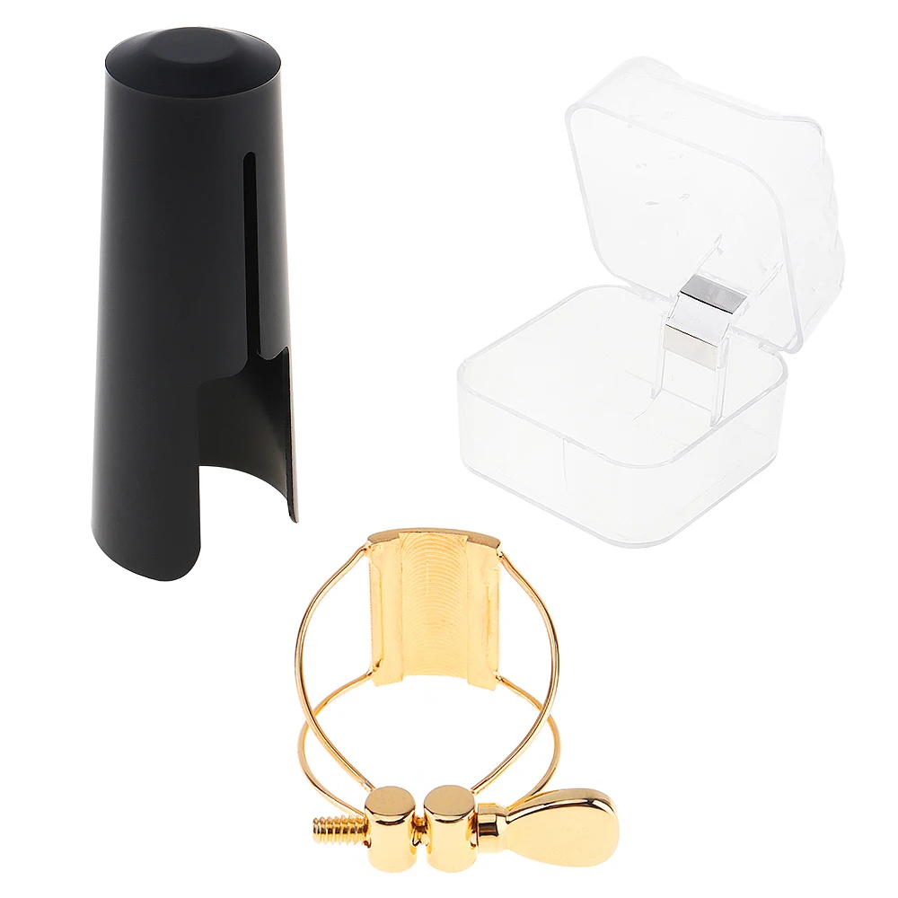 4 # Tenor Saxophon Mundstück mit Cap und Ligature Reed Set Goldene