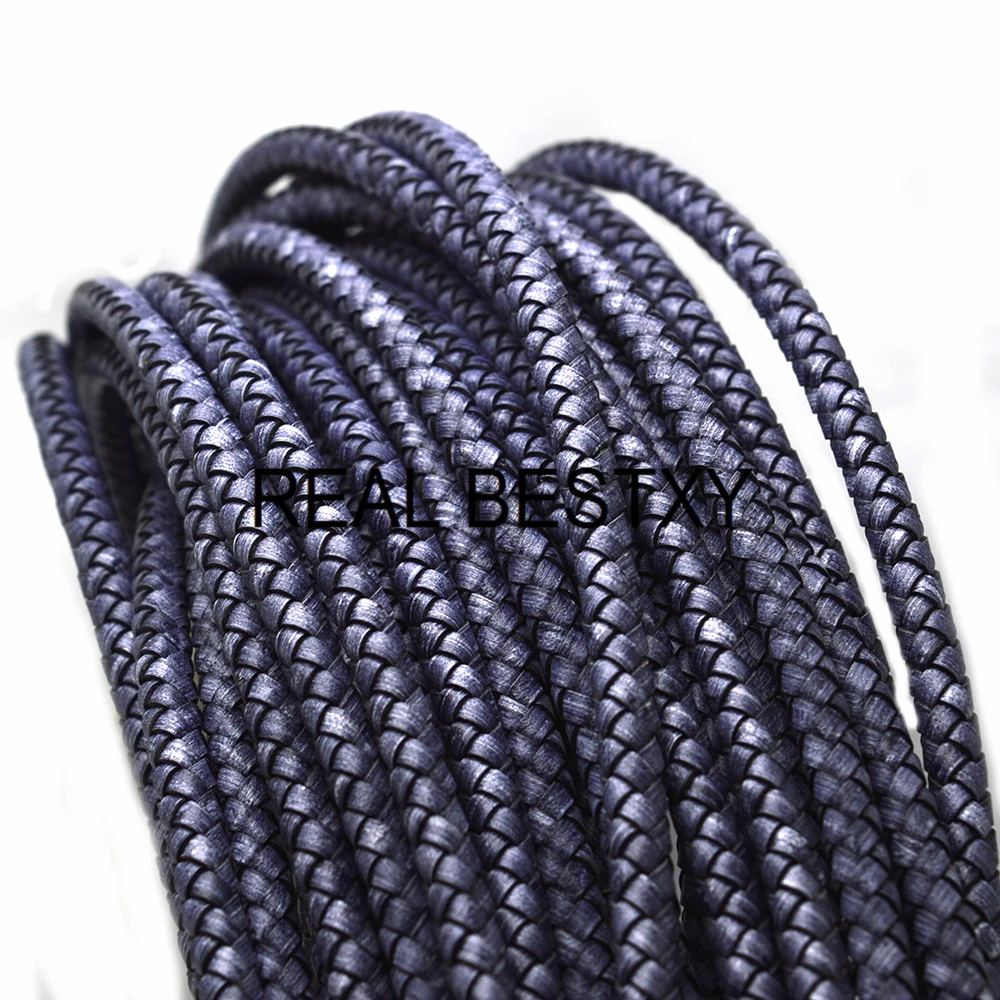 

REAL BESTXY 1m/lot 6mm distressed gray leather cords genuine cowhide leather straps distressed leather strips vintage leather