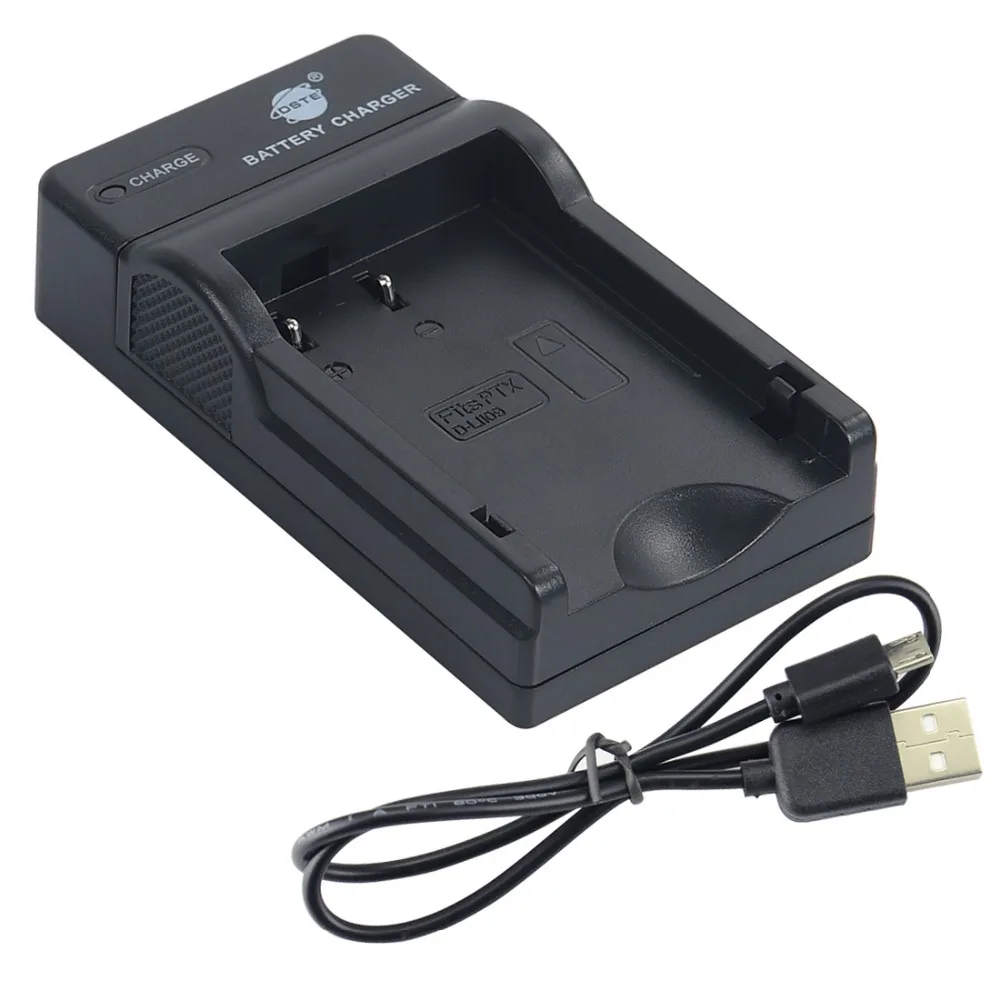 DSTE UDC112 usb charger Adapter for PENTAX 7.4 V 2100 mAh D LI109