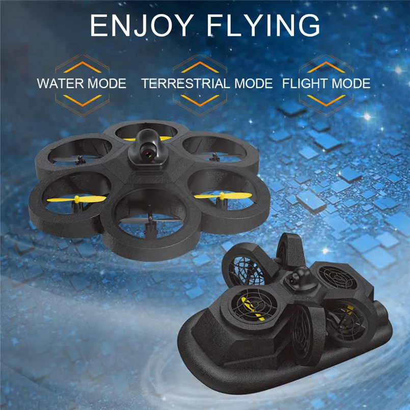 

RC Drone NH-012 RC Air-Ground-Water Transformable RC Toys 2.4GHZ 6-Axis Easier To Control USB Charging Remote Controls 40AP5