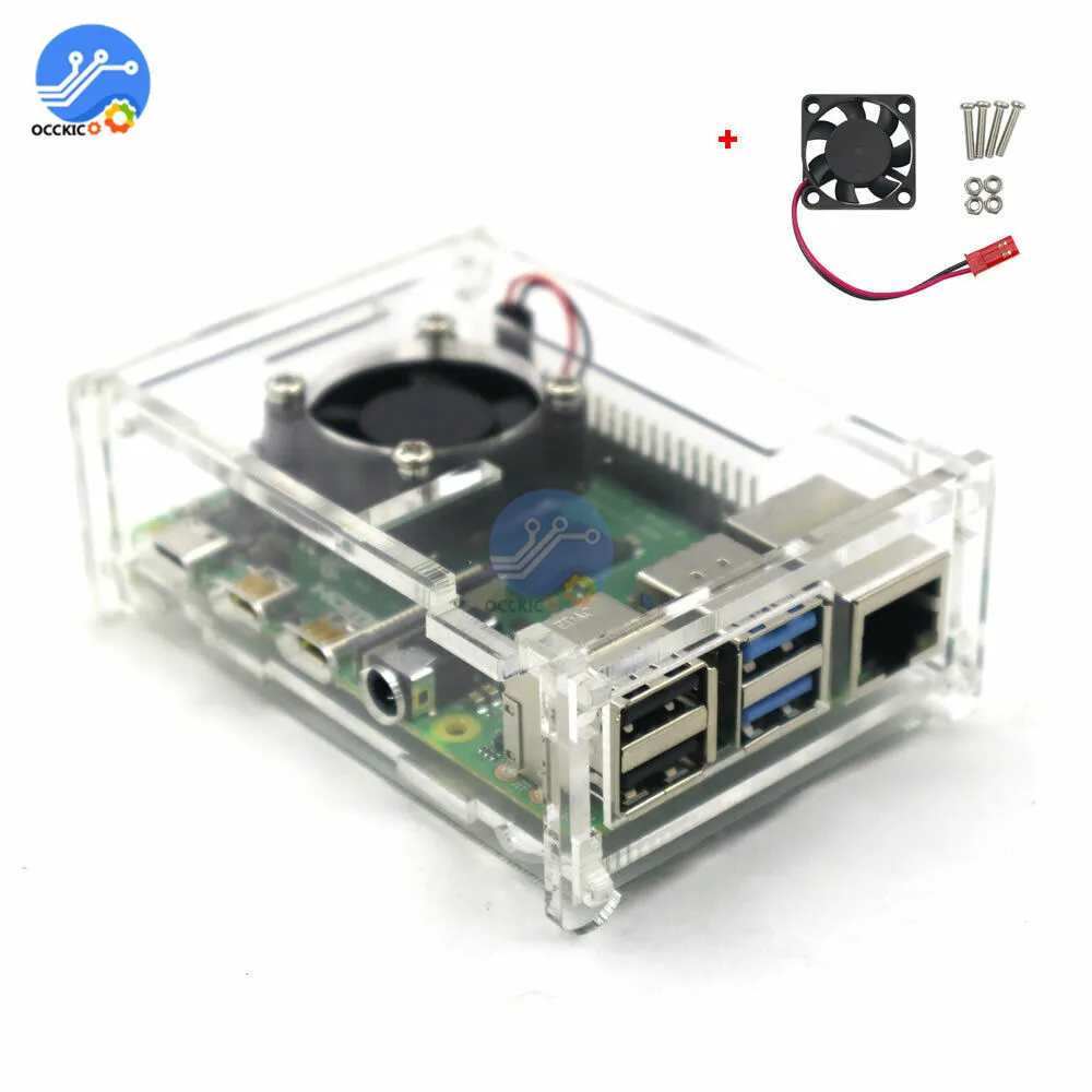 Для Raspberry Pi 4 корпус алюминиевый металлический Пластиковый Акриловый Корпус