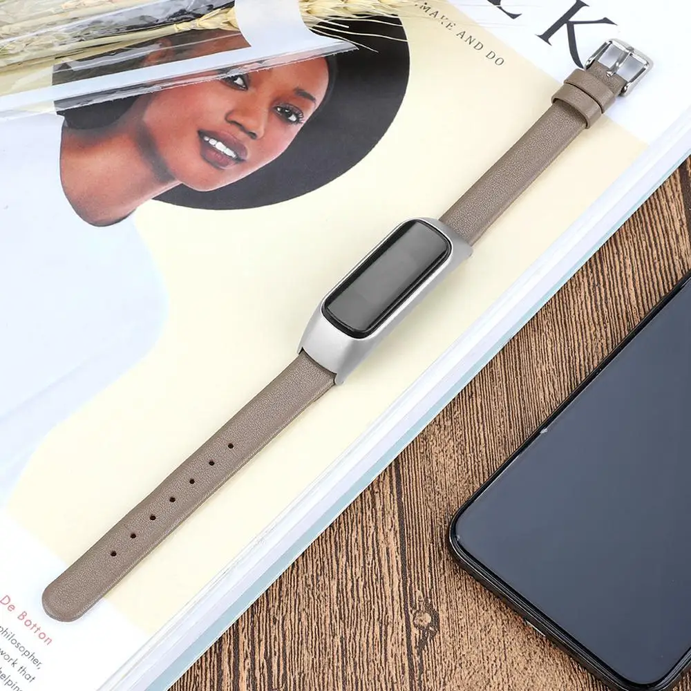 Роскошный Запасной Кожаный ремешок для часов браслет Samsung Galaxy fit e R375 унисекс