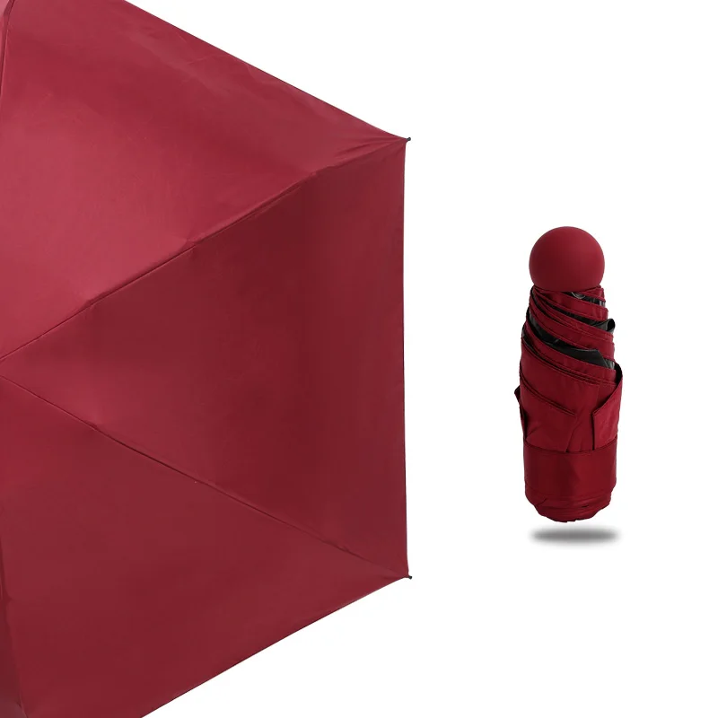 Легкий мужской зонт для мальчиков складной мешок солнце дети милые мини капсулы Прозрачные зонтики дождь женщин УФ Modis Подарки Девушка 40YS0065 - Цвет: Style 1