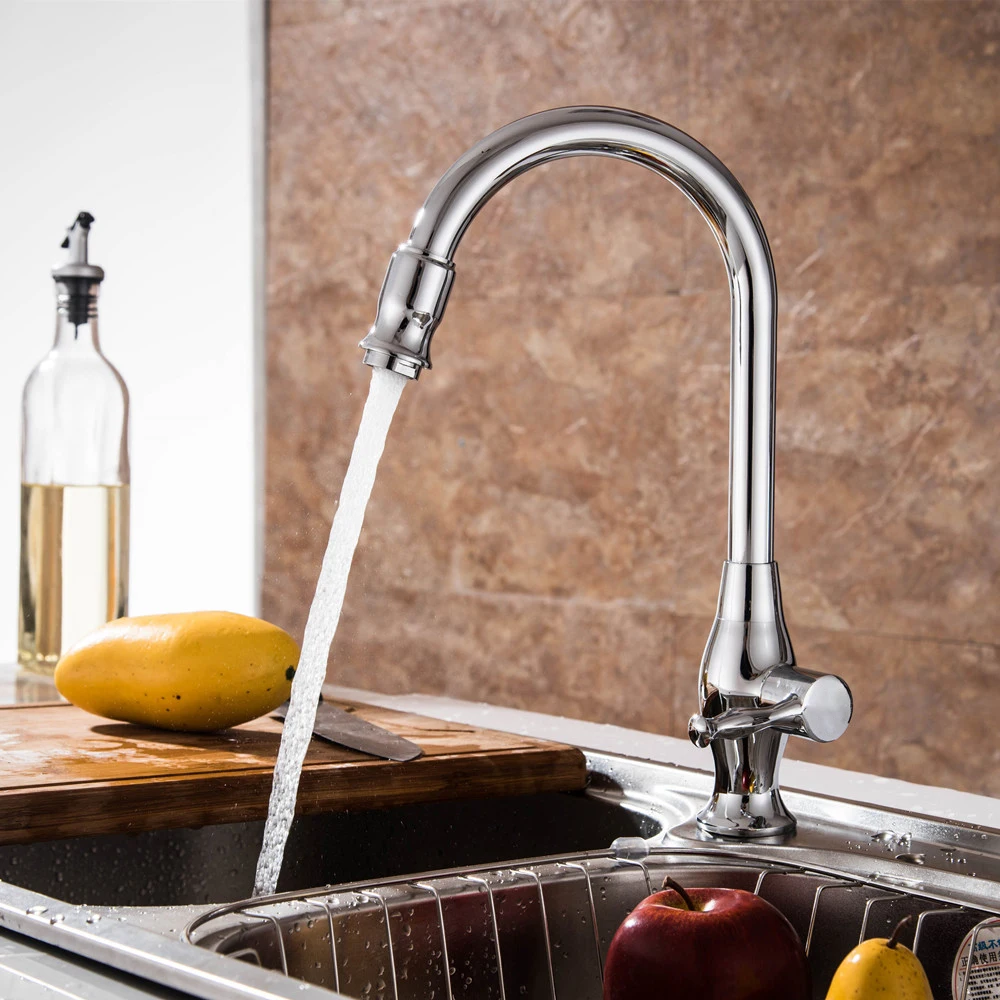 Kitchen Faucet 360 Degree Rotation Rule Shape Curved Outlet Pipe Tap Basin Plumbing Hardware Sink Fauce Torneira Cozinha15