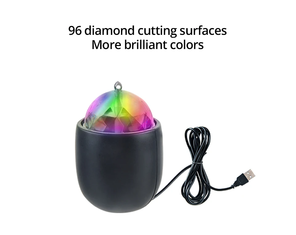 5V Car RGB LED Decoration Atmosphere DJ Lights Laser Party Disco Club Colorful Effect Auto Lamp Stage Flash lamp With USB plug (7)
