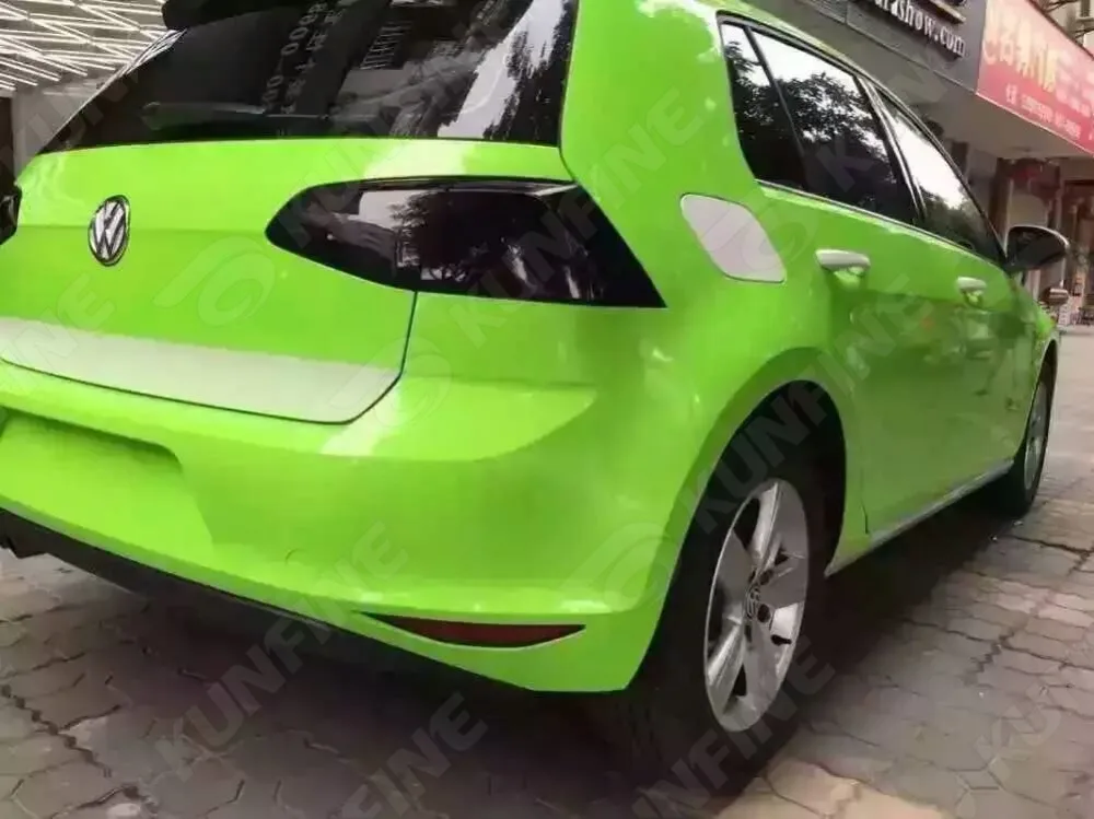Виниловая пленка для стайлинга автомобиля глянцевый зеленый стикер кузова без