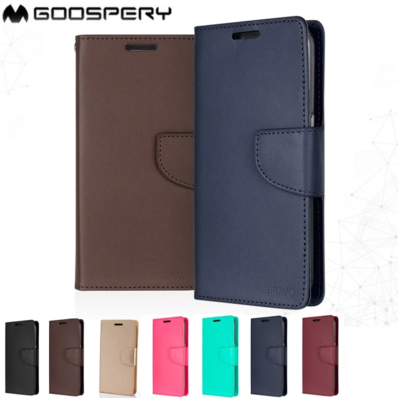 

Original Mercury Goospery BRAVO Diary Cover Flip Wallet Case For Samsung Galaxy S9 S9 PLUS