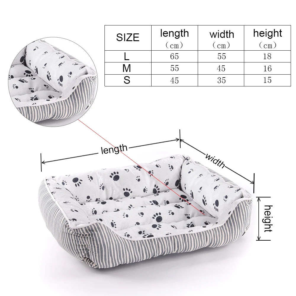 Cotton Pet Dog Beds For Large Dogs Pets House Breathable Dogs Sofas Bed Bench For Cat Bottom Waterproof Lounger Dogs Bed (3)