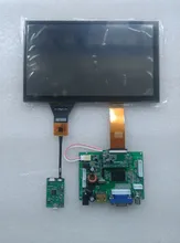 CARPC Kit 8′ 1024 600 LCD De Alto Brilho WIN7 WIN8 WIN10 Android Tela de Toque Capacitivo HDMI + VGA + 2AV invertendo A Prioridade