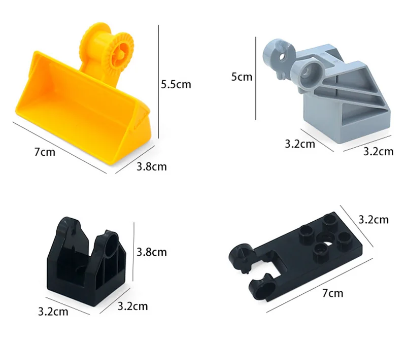 Совместимость с Duploed большая частица строительные блоки детские игрушки DIY технология инженерное оборудование сборочные аксессуары игрушка подарок