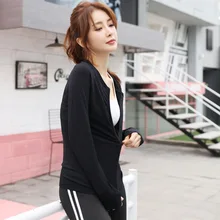 Новинка года для женщин плотно, быстро сухой Бег Йога Пальто, стрейч тренировочная рубашка, Спортивная рубашка на молнии с рисунком досуга