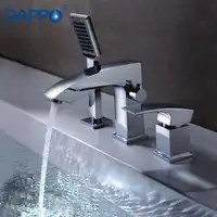 GAPPO 浴室のシャワーの蛇口浴槽の蛇口タップバスシャワーセットの滝の浴槽シンク蛇口の水のミキサーシンクタップシャワーミキサー