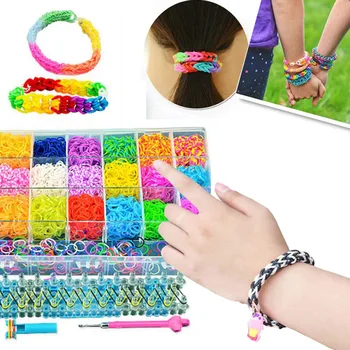 

400x Rubber Band DIY Children's Toys Handmade Bracelet Woven Girls Gift Toys