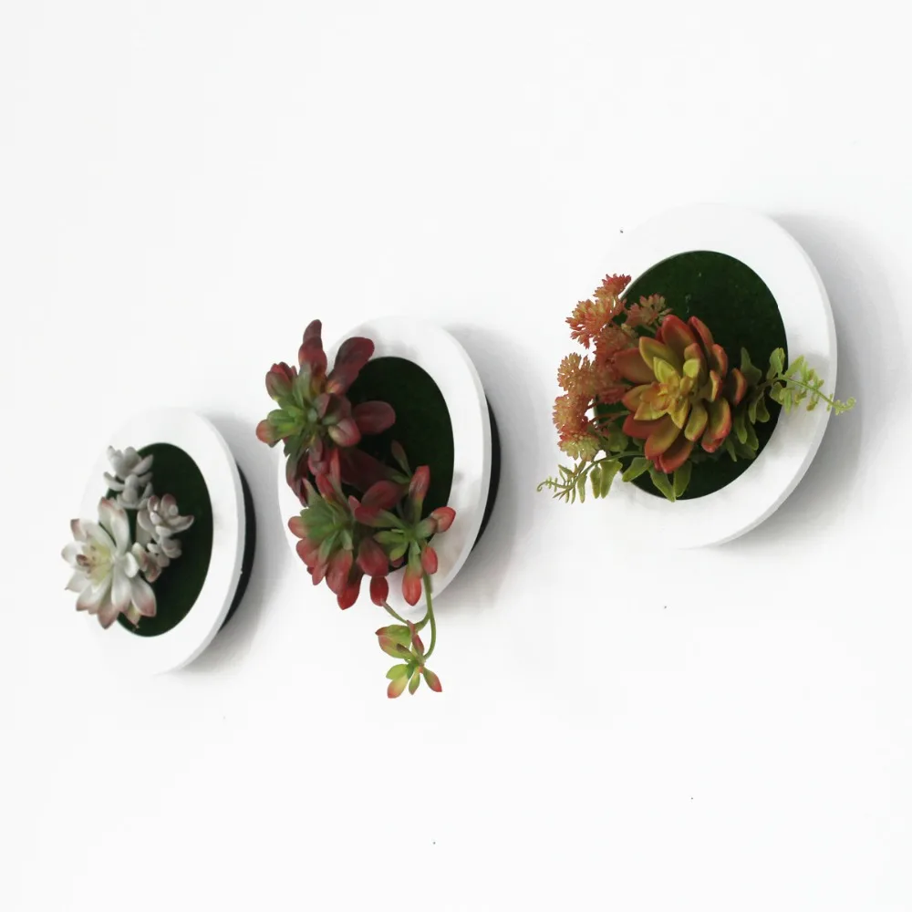 Online Kreative 3D Künstliche Sukkulente Wand Dekoration Foto Rahmen Metope Kunst Kunststoff Gefälschte Pflanzen für Hotel Home Garten Decor