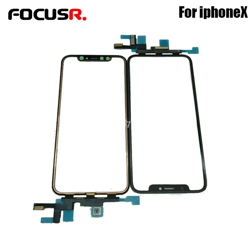 

FOCUSR. For iPhone X Touch Screen Panel Digitizer Replacement For iphoneX Glass Sensor Touchscreen Black repalcement parts