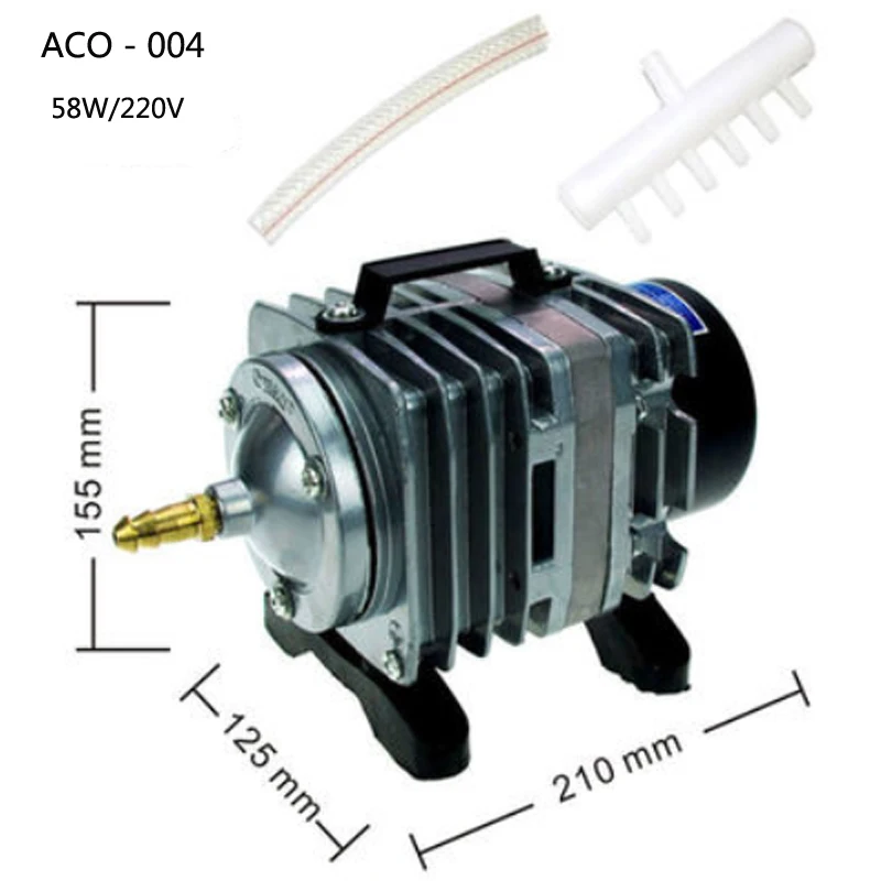 

ACO-004 electromagnetic aquarium air pump 220V 58W pompe a air aquarium airpump aquarium fish tank air pump akvaryum pompasi