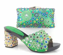 Neues Design Für Afrikanische Schuhe Und Tasche Set Für Party Fashion sommer High Heels Schuhe Und Tasche Set Für Party Freies Verschiffen