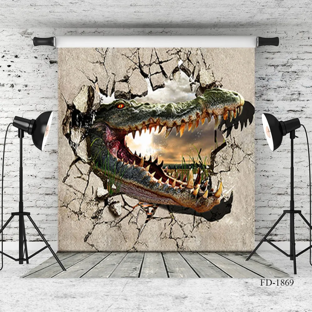 

Dinosaur Wall Photography Background Wooden Floor Backdrops for Photo Booth Child Baby Party Cloth Photo Backdrop Photocall