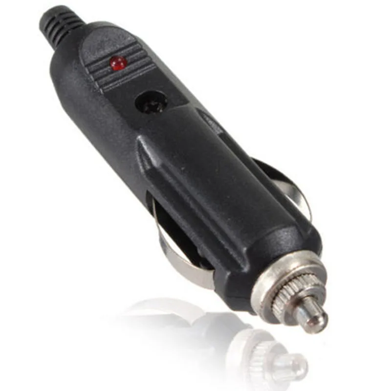MAYITR 5pcs/lot 12V Car Auto LED Male Cigarette Lighter Socket Plug Connector with Fuse Automotive Electronic Accessories