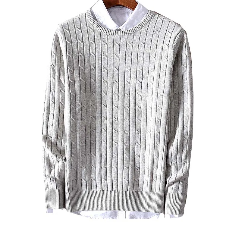 Winter Turtleneck Men's Sweate o-NECK  Long Sleeve Gray Pullover Sweaters For Mens 2019 Autumn Warm Male Pullovers Jumper