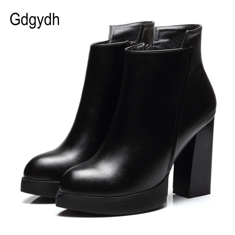pointed toe black leather boots