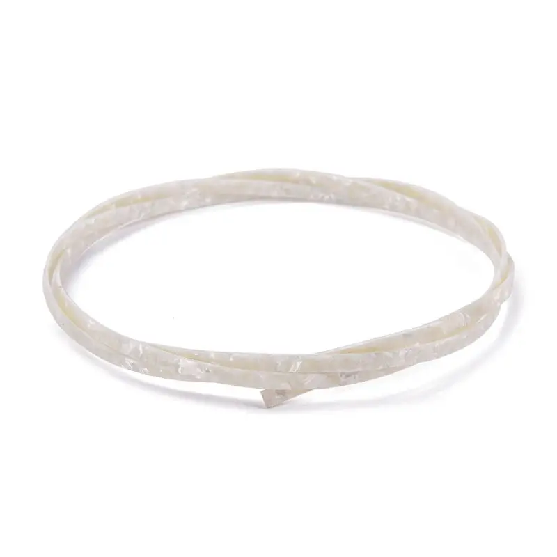 

2019 Celluloid 6mm Width Guitar Binding Purfling 5 Feet Length White Pearl Color Mar26