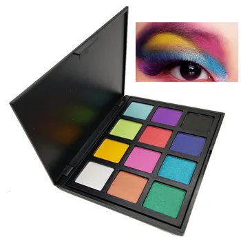 

12 colors eyeshadow palette wine red purple blue powder pigment waterproof smoky shimmer matte eyeshadow beauty cosmetic MOR017