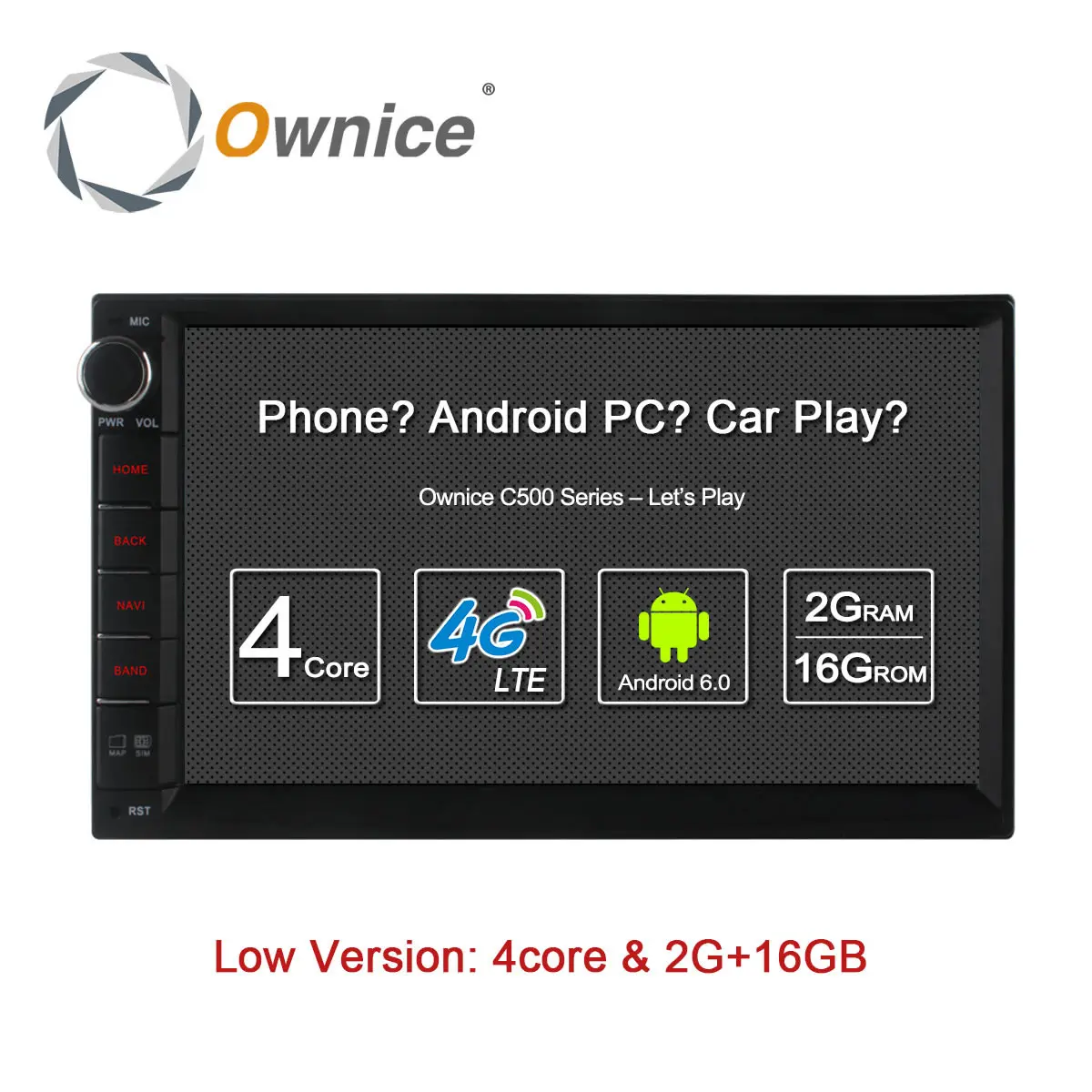 Ownice C500 Octa 8 Core Android 6.0 2G RAM 32GB ROM Support 4G LTE SIM Network Car GPS 2 din Universal car Radio player no dvd