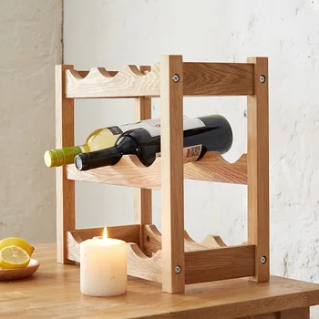

Oak Wood Wine Rack Wine Holder