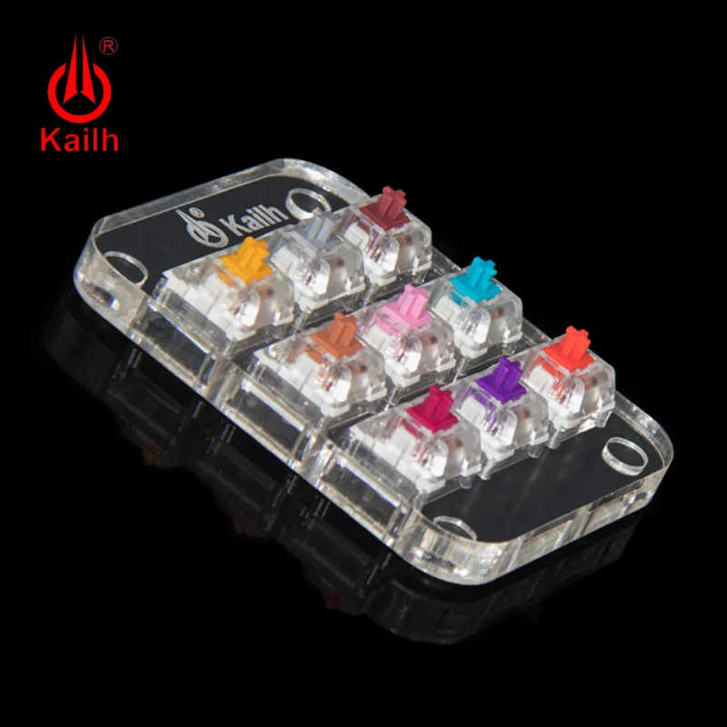 9 Keycaps Mechanical Keyboard Switches Tester Translucent Clear Keycaps Kit For Kailh MX Sampler Caps Testing Tool