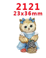 PR-2121 DIY принадлежности для рукоделия мультяшный персонаж плоский задний Плоские наклейки 30 шт. PR-237-2822 - Цвет: PR-2121